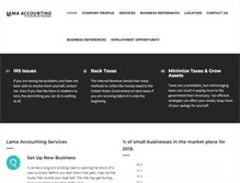 Tablet Screenshot of lamaaccounting.com